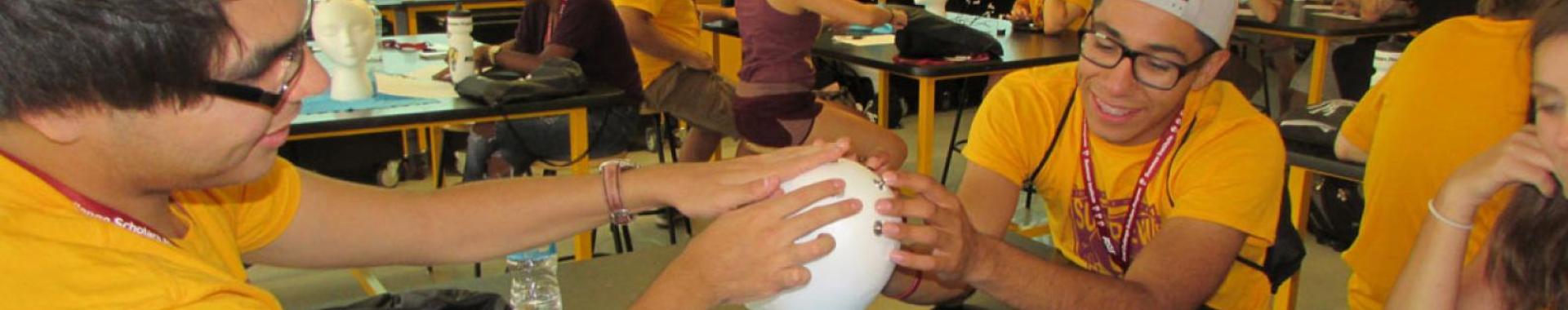 ASU students working together