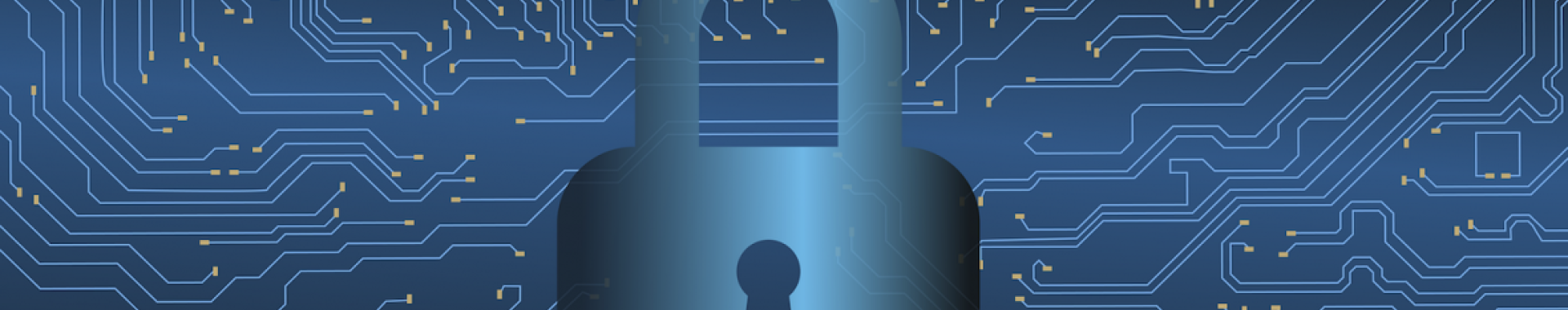 Graphic with a security lock